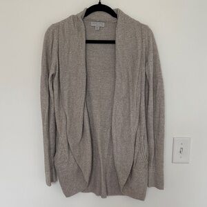 Barefoot Dreams CozyChic Lite Circle Cardigan Style 452, Taupe - Size XS/S